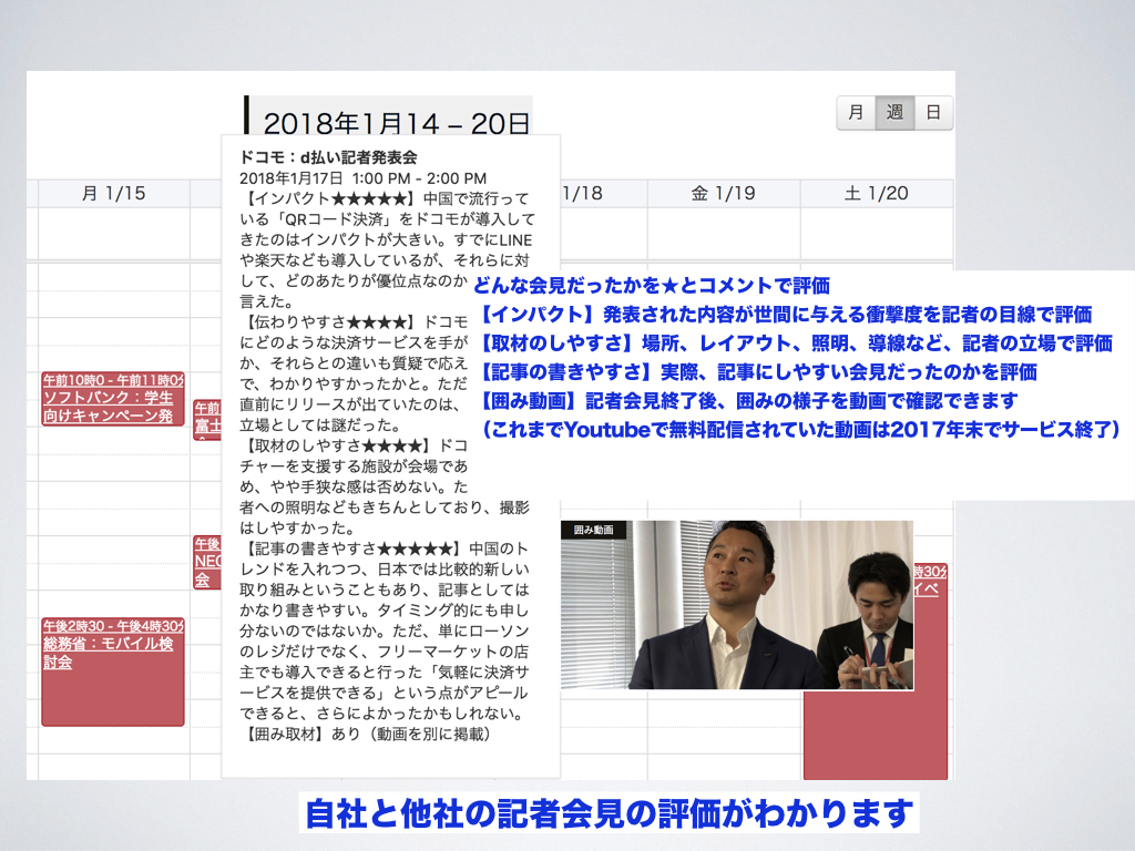 実際に取材した記者会見はその内容を評価します